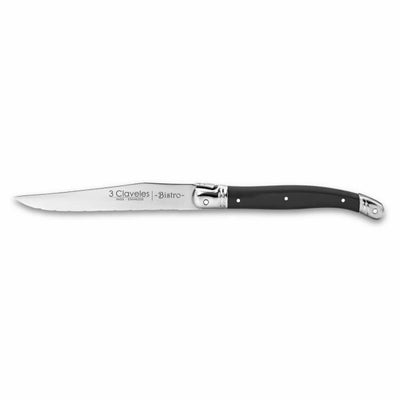 Juego de 4 cuchillos chuleteros Tres Claveles Bistro para carne