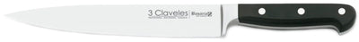 CUCHILLO TRES CLAVELES # 1596 INOX FORJADO M/ALEMAN TRINCHAR 25 CMS(OF)