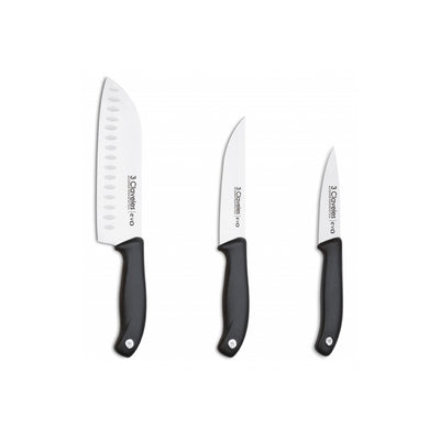 CUCHILLO TRES CLAVELES # 1734 EVO JGO. 3 PZAS.
