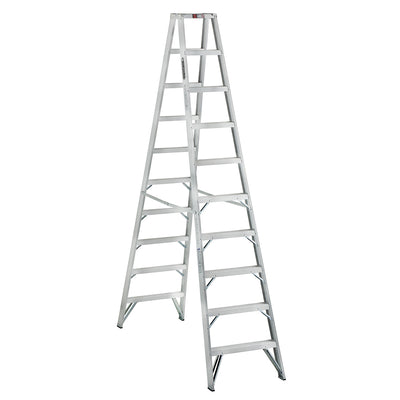 Escalera de tijera doble acceso de aluminio Cuprum