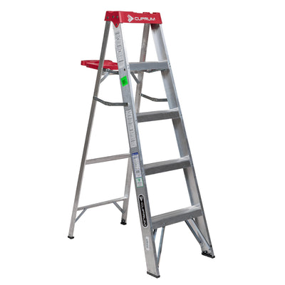 Escalera de tijera de Aluminio 1,53 m Cuprum