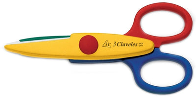 Tijera Tres Claveles # 189 - 5,5" Escolar Zig-Zag-Jgo.12 Pzs.(Of)