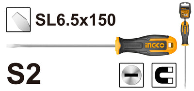 ATORNILLADOR INGCO CARPINTERO 6,5 x150 MM # HS686150(OF)