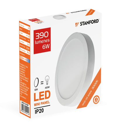 PANEL REDONDO SOBREPUESTO 18W 6500K(90) STANFORD