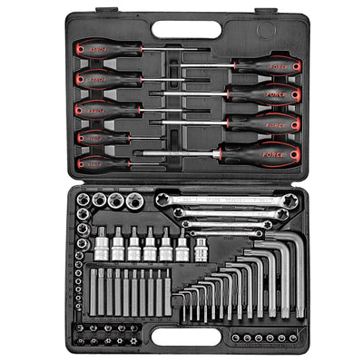 Jgo. Dados/Llaves Torx 73 Pzas. (4731)