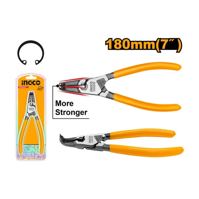 ALICATE INGCO - 180 MM /7 SEGURO INTERIOR CURVO # HCCP261804