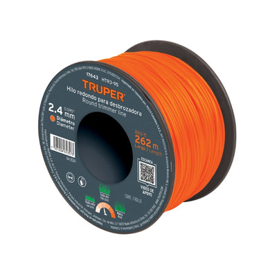 NYLON TRUPER P/ORILLADORA  2,40 MM X 262 MTS. # HTR3-95 EN CARRETE  (17643)