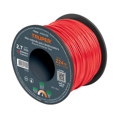 NYLON TRUPER P/ORILLADORA  2,70 MM X 224 MTS. # HTR3-105 EN CARRETE  (17644)