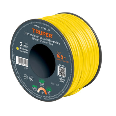 NYLON TRUPER P/ORILLADORA 3,0 MM X 168 MTS. # HTR3-130 EN CARRETE  (17645)