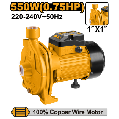BOMBA AGUA CENTRIFUGA INGCO 550W-0,75 HP  # CPM5508(OF)