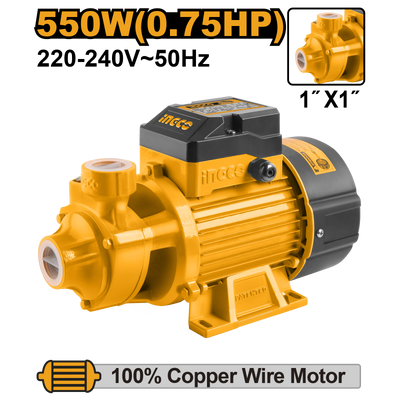 BOMBA AGUA INGCO PERIFERICA 550 WATTS - 0,75 HP   # VPM5508