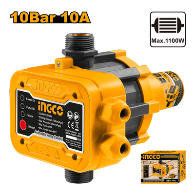 CONTROL DE PRESION AUTOMATICO INGCO P/BOMBA DE  AGUA 1,5 BAR # WAPS001