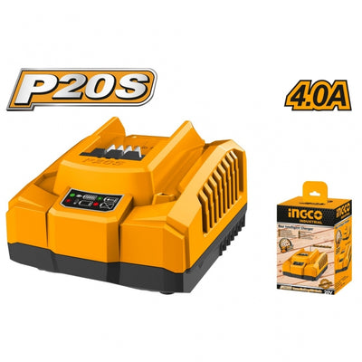 CARGADOR 4AMP INGCO CARGA RAPIDA 20V #FCLI20411