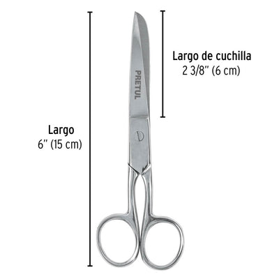 TIJERA PRETUL (TRUPER) COSTURA/OFICINA 6 #TP-8642-6  (23154)