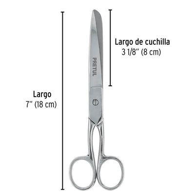 TIJERA PRETUL (TRUPER) COSTURA/OFICINA 7 #TP-8642-7  (23156)
