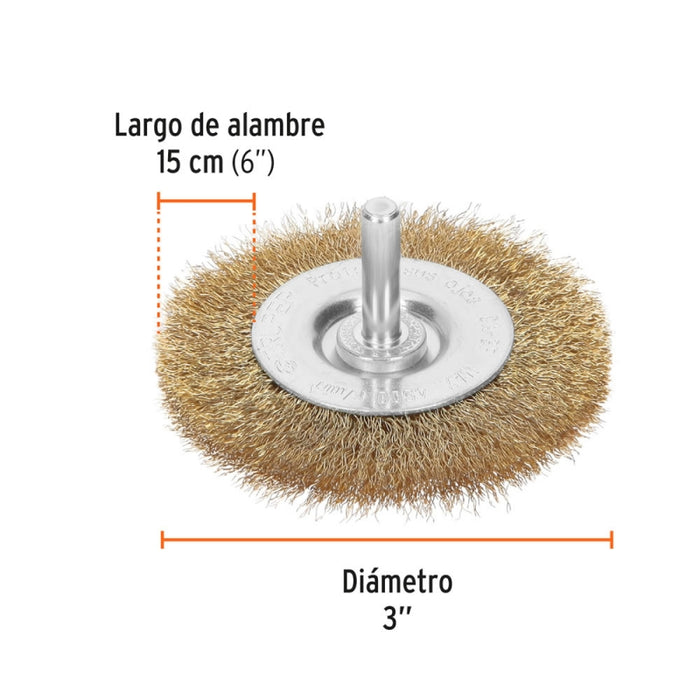 ESCOBILLA TRUPER CIRCULAR P/TALAD.FINA 3 #CA-3F  (11575)
