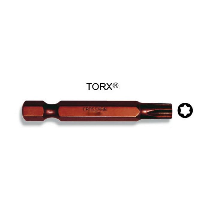 PUNTA CROSSMAN MAGNET. TORX T-20 1/4 X 50MM # 44-508S (10 UNI.)
