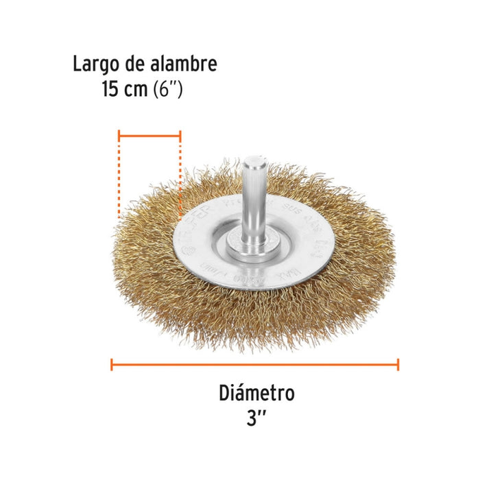 ESCOBILLA TRUPER CIRCULAR P/TALAD.GRUESA 3 #CA-3  (11570)
