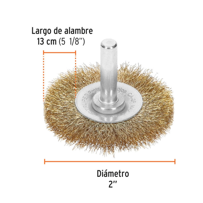 ESCOBILLA TRUPER CIRCULAR P/TALAD. FINA 2  #CA-2F  (11574)