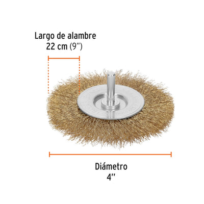 ESCOBILLA TRUPER CIRCULAR P/TALAD.GRUESA 4 #CA-4  (11590)