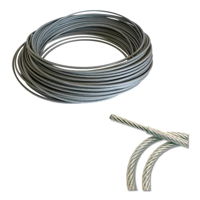 CABLE ACERO GALV. ALEMAN  4 MM C/PL (200 METROS)