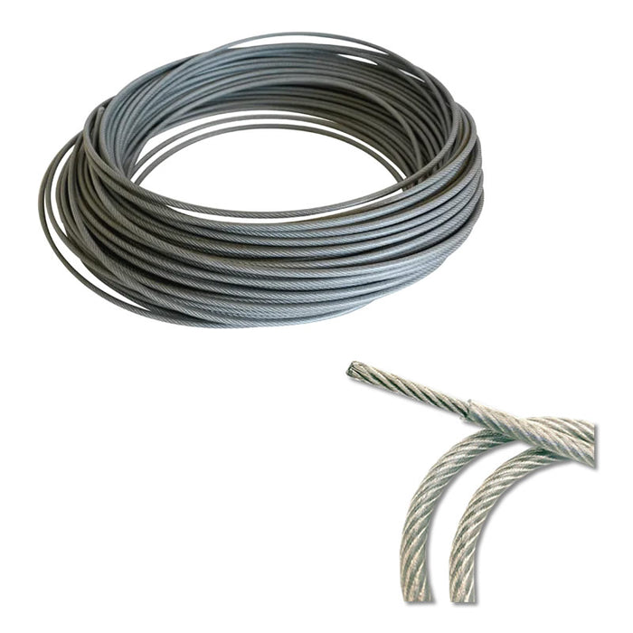CABLE ACERO GALV. ALEMAN  4 MM C/PL (200 METROS)