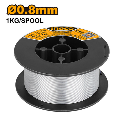 ALAMBRE TUBULAR INGCO P/SOLDAR DIAM. 0,8 MM-CARRETE 1 KG. # EWSFC081001