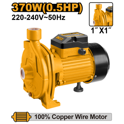 BOMBA DE AGUA CENTRIFUGA INGCO  370 WATTS - 0,5 HP # CPM3708