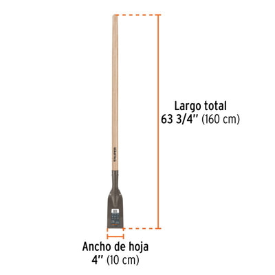 RASPADOR TRUPER HOJA 4 C/MANGO LARGO 54 # SCR-4  (18650)