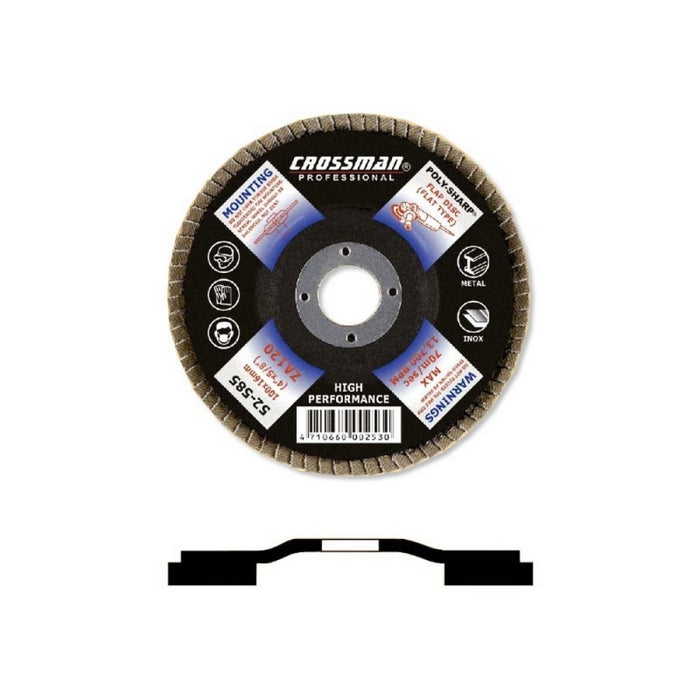 DISCO ZIRCONIO CROSSMAN 180X22,2MM GRANO 120 #52615(OF)