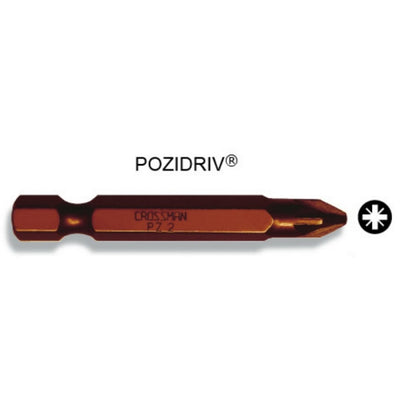 PUNTA CROSSMAN MAGNET. POZIDRIV #2  1/4X50MM # 44-542 (10 UNI.)(OF)