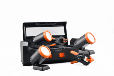 SET ILUMINACION TRABAJO MODULAR 6PZ 650LUM REC