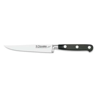 CUCHILLO TRES CLAVELES # 1556 INOX FORJADO CHULETERO FORGE 12 CM