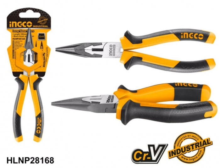 ALICATE INGCO - 160 MM /6 PUNTA LARGA INDUSTRIAL # HLNP28168