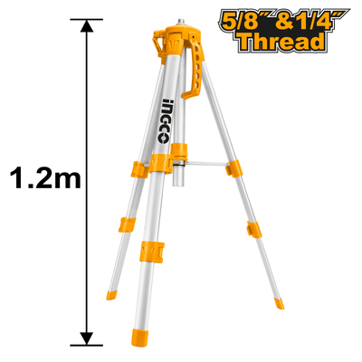 TRIPODE ALUMINIO INGCO 120 CMS. P/NIVEL LASER # HLLT01152