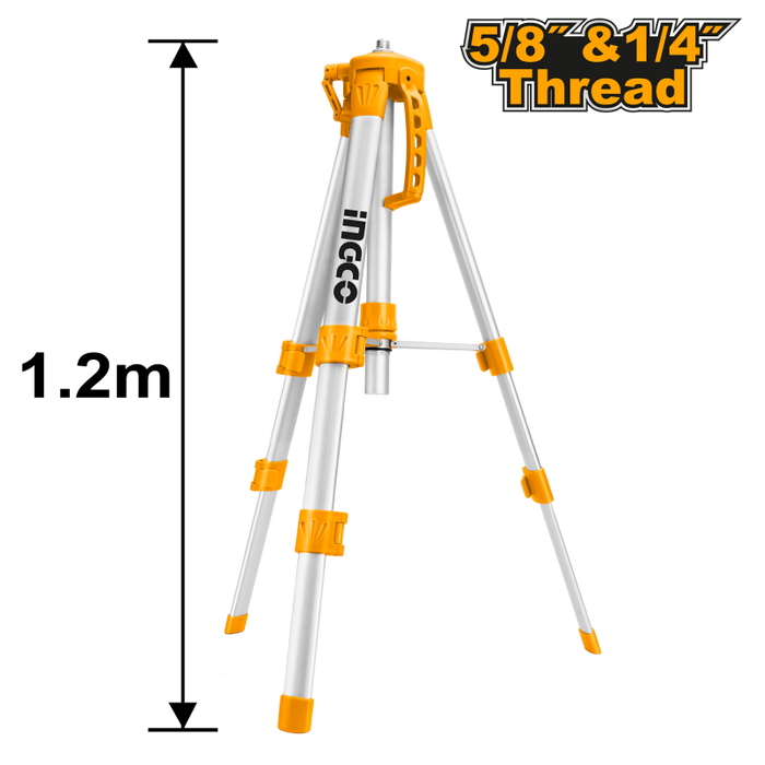 TRIPODE ALUMINIO INGCO 120 CMS. P/NIVEL LASER # HLLT01152