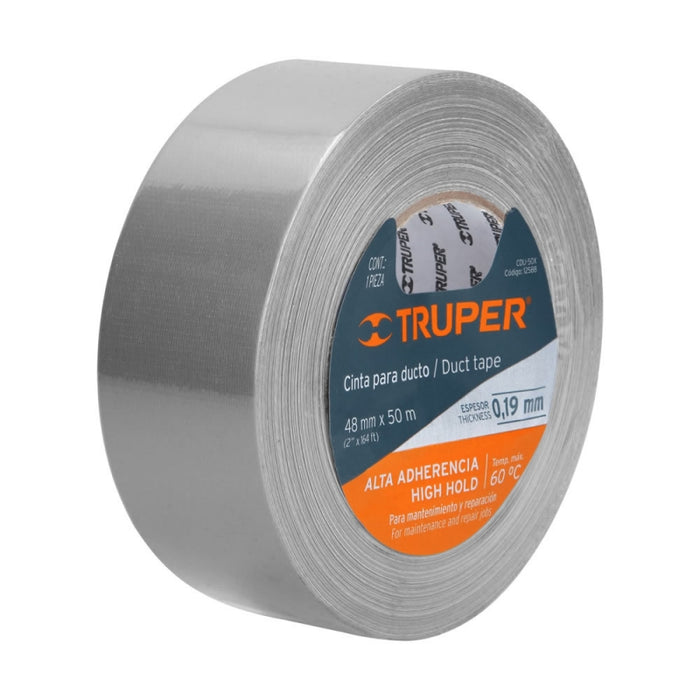 CINTA P/DUCTOS TRUPER REFORZADA INDUSTRIAL (PQTE 4 ROLLOS) #CDU-50X  (12588)