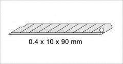 REPUESTO PARA CUCHILLO CARTONERO # A44S (12 REPUESTOS)(OF)