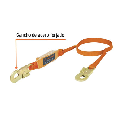 CUERDA SEGURIDAD TRUPER C/AMORTIGUADOR IMPACTO # CAB-5430-18 1,8 MT.  (14446)(OF)