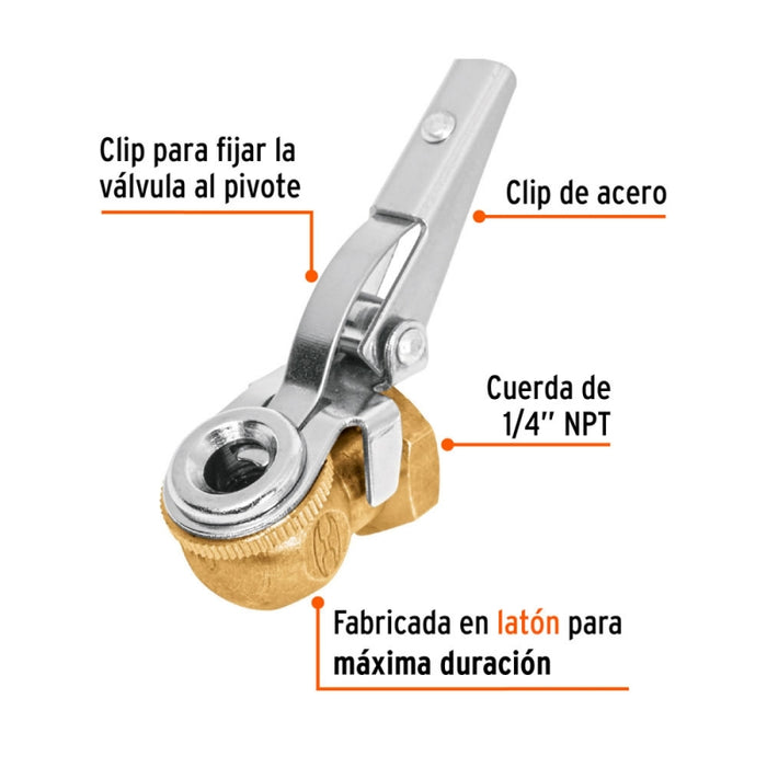 INFLADOR TRUPER D/LATON SENCILLO CON CLIP # BOCH  (19026)