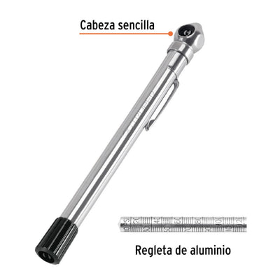 MEDIDOR DE PRESION TRUPER CABEZA SENCILLA 120 LBS #MEA-120S  (19096)