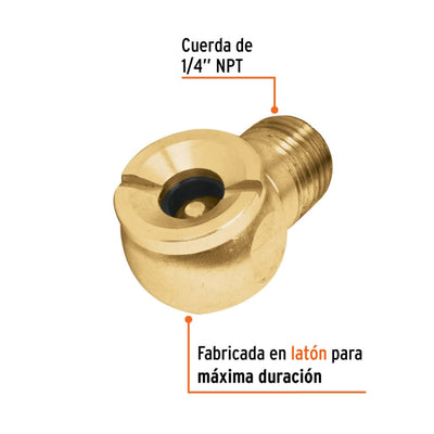 INFLADOR TRUPER CABEZA SENCILLA MACHO # BOCH-MA-1/4  (19087)
