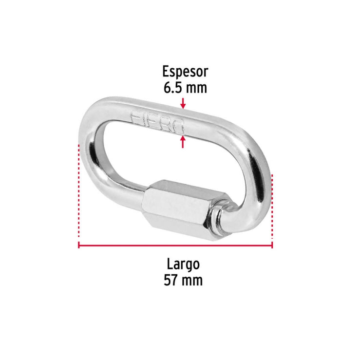 ESLABON RAPIDO FIERO (TRUPER) 1/4 # BSE-1/4 (BANSE-1/4)  (44022)