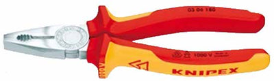 ALICATE KNIPEX  306200 - 200 MM UNIV.AISLAM/PLASTICO