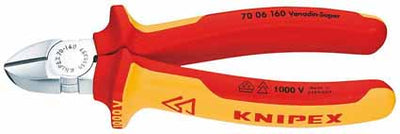 ALICATE KNIPEX 7006160 - 160 MM CORTE DIAG.AISL.PLAS