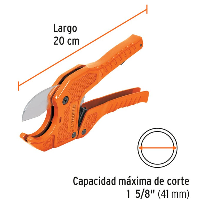 CORTA TUBOS TRUPER DE PVC HASTA 1.5/8 # COT-PVC  (12860)