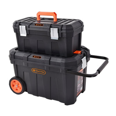 CAJA TIPO BAUL C/RUEDAS 24 C/CAJA HERRAMIENTAS 20  TACTIX  #320310