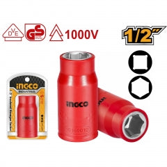 Llave Dado Aislado Ingco 1000V 1/2" Dr - 10 Mm 6 Puntas # Hihast12101
