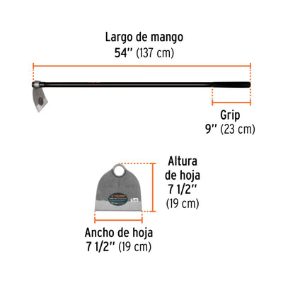 AZADON TRUPER FORJADO # 1 1,6 LBS C/MANGO FIBRA # AL-1M  (10615)