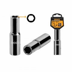 Llave Dado Largo Ingco 6 Pta 1/2 Dr 30 Mm # Hhast12303L